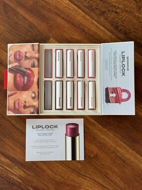 MORPHE NEW LIPLOCK GLOSSY LIPSTICK • check photos for shades and closeup details